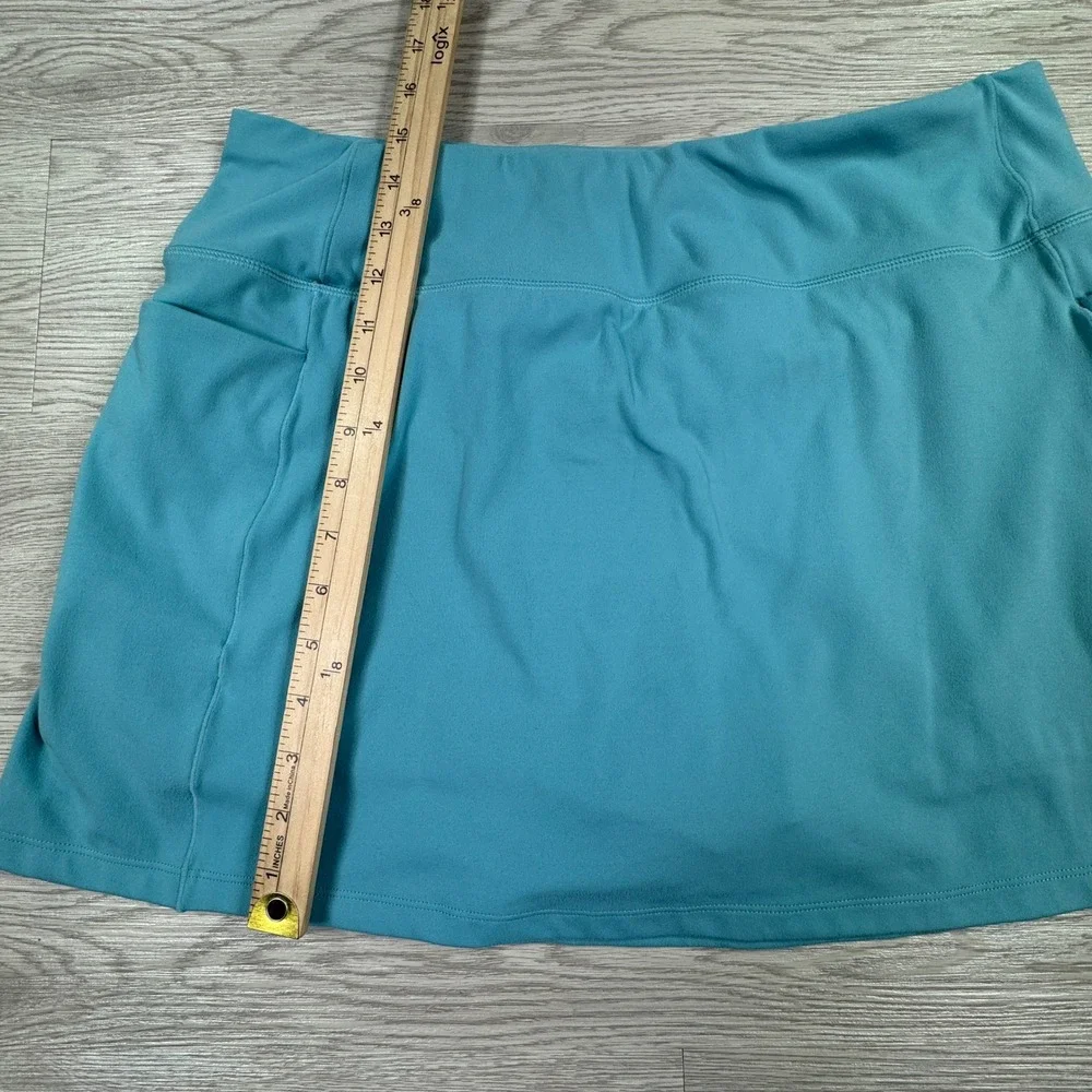 Reebok Womens Skort XL Blue/Teal Athletic Tennis Golf Skirt Pockets Activewear